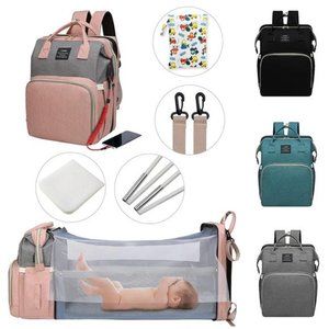 Diaper Bag with Changing Station,Diaper Bag Backpack，7 in 1 Travel Diaper Bag